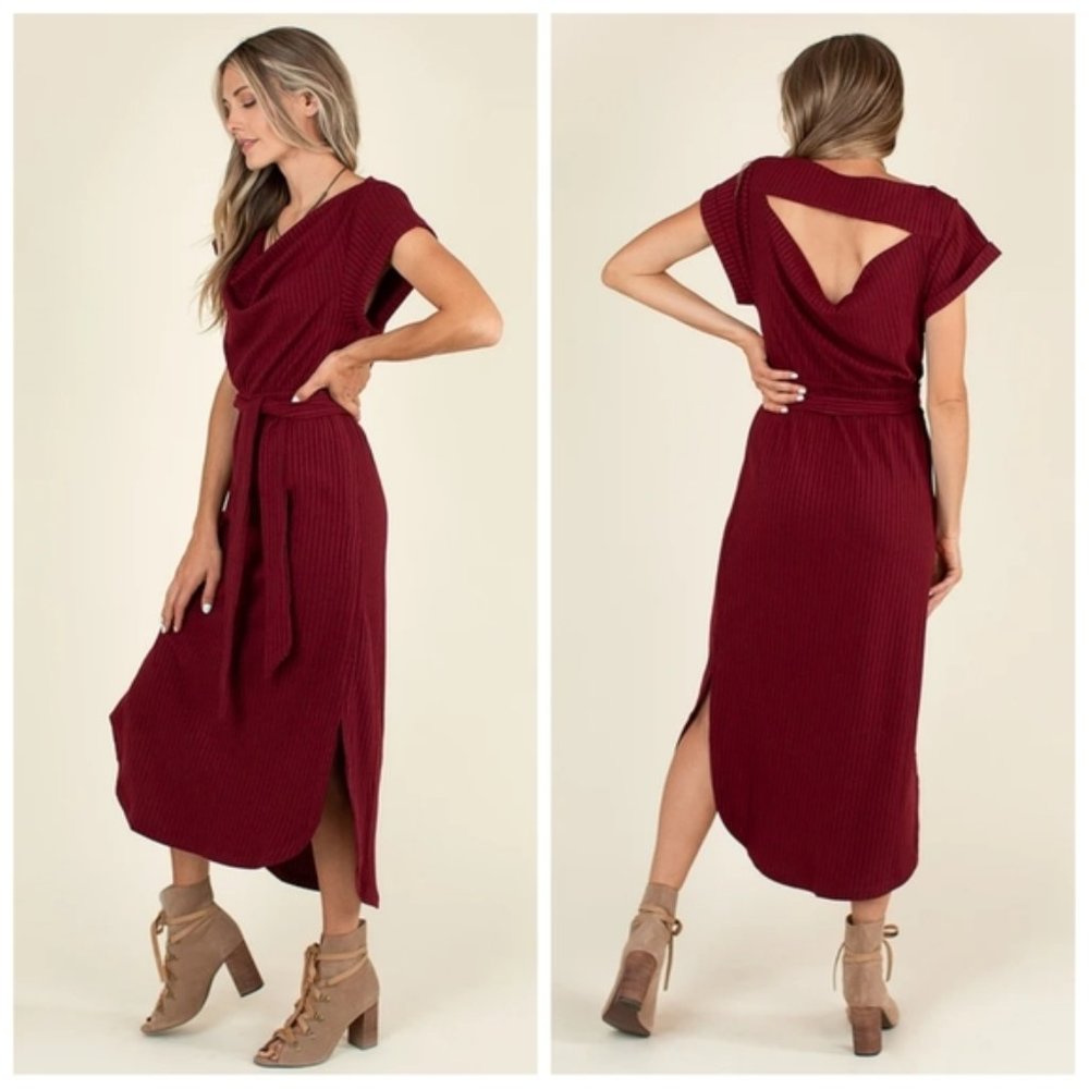 Joyfolie Marnie Dress in Berry XS - Picture 1 of 3